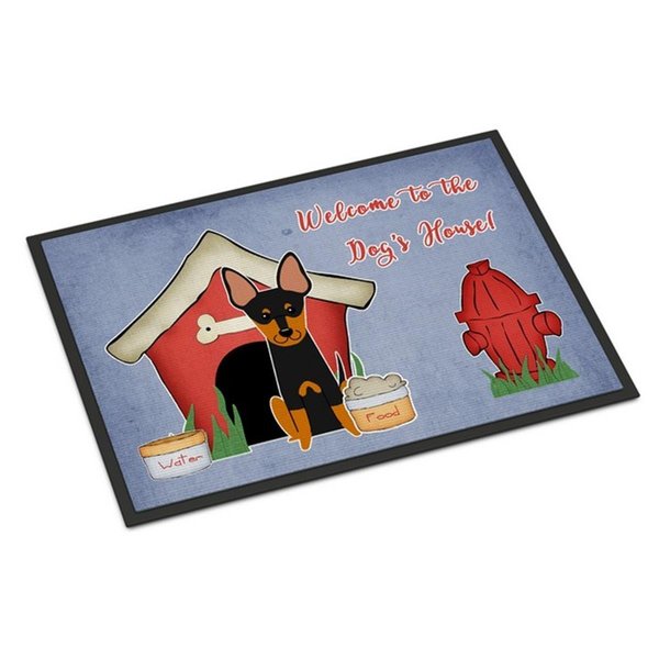 Micasa Dog House Collection English Toy Terrier Indoor or Outdoor Mat24 x 0.25 x 36 in. MI893584